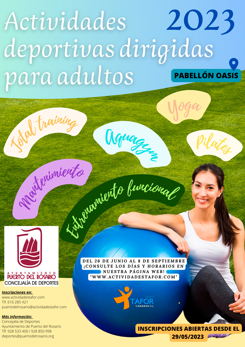 Actividades Deportivas Dirigidas para adultos Fuerteventura